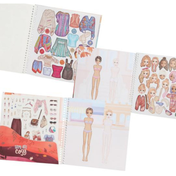 COSY książeczka ubieranka z naklejkami TopModel Depesche Germany