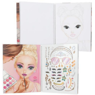 TALITA szkicownik z makijażami do kolorowania z naklejkami TopModel Depesche Germany