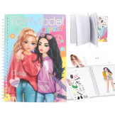 CHRISTY&MIJU kieszonkowy szkicownik ze strojami do kolorowania z naklejkami TopModel Pocket Depesche Germany