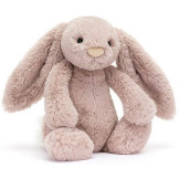 KRÓLICZEK LUXe różowa przytulanka Bashful Bunny Rosa 31 cm pudrowy róż Jellycat 12m+