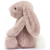KRÓLICZEK LUXe różowa przytulanka Bashful Bunny Rosa 31 cm pudrowy róż Jellycat 12m+