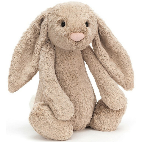 KRÓLICZEK beżowa przytulanka Bashful Bunny Beige 51 cm pudrowy róż Jellycat 0+
