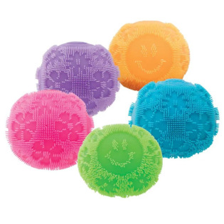 FUZZ BALL FLOWER POWER NEEDOH włochaty gniotek sensoryczny w kwiatki (5 kolorów - wysyłamy losowo) Schylling 3+