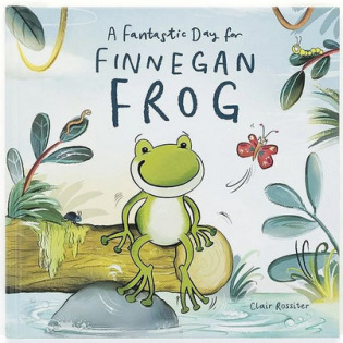 A FANTASTIC DAY OF FINNEGAN FROG książka w twardej okładce w języku angielskim Jellycat