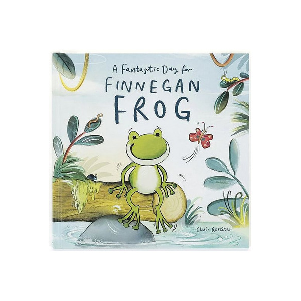 A FANTASTIC DAY OF FINNEGAN FROG książka w twardej okładce w języku angielskim Jellycat