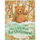 IT'S A BIG WORLD BARTHOLOMEW książka w twardej okładce w języku angielskim Jellycat