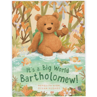 IT'S A BIG WORLD BARTHOLOMEW książka w twardej okładce w języku angielskim Jellycat