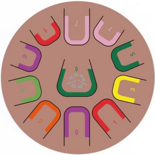 DEEP FLOW metalowy, brzoskwiniowy bębenek językowy śr. 25 cm 11 tonów TAMBU