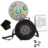 EARTH HARMONY metalowy, miętowy bębenek językowy śr. 25 cm 11 tonów TAMBU