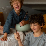 EARTH HARMONY metalowy, miętowy bębenek językowy śr. 25 cm 11 tonów TAMBU