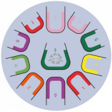 PURE CONNECTION metalowy, niebieski bębenek językowy śr. 25 cm 11 tonów TAMBU