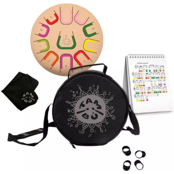 SOUL SERENITY metalowy, melonowy bębenek językowy śr. 25 cm 11 tonów TAMBU