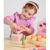 KOLOROWY SKLEPIK ZE SŁODYCZAMI drewniane akcesoria do zabawy w sklep i kawiarnię Sweetie Pic\'n\'Mix Tender Leaf Toys 3+