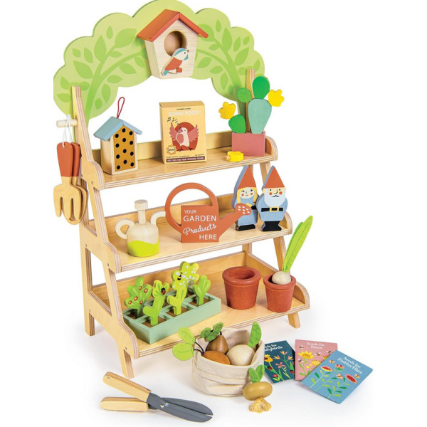 ZESTAW MŁODEGO OGRODNIKA drewniany zestaw kreatywny Tender Leaf Toys 3+