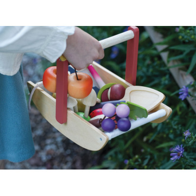 LEŚNY KOSZYK ODKRYWCY drewniany zestaw kreatywny Tender Leaf Toys 3+