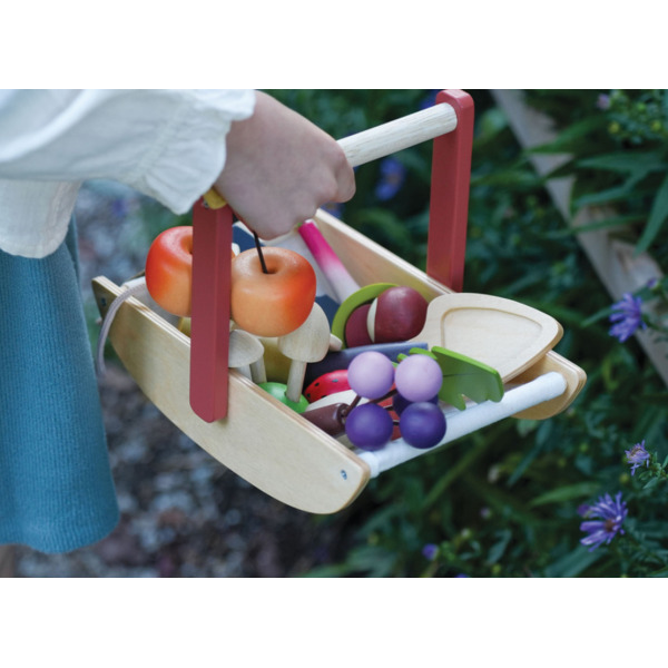 LEŚNY KOSZYK ODKRYWCY drewniany zestaw kreatywny Tender Leaf Toys 3+