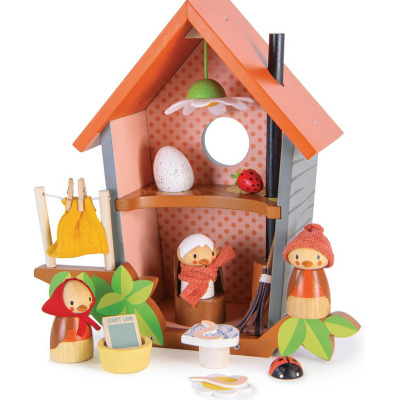 GNIAZDKO RODZINY ROBIN drewniane figurki z akcesoriami do zabawy Tender Leaf Toys 3+