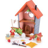 GNIAZDKO RODZINY ROBIN drewniane figurki z akcesoriami do zabawy Tender Leaf Toys 3+