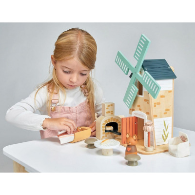 MŁYN Z MYSZKAMI drewniane figurki z akcesoriami do zabawy Tender Leaf Toys 3+