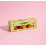 NATURALNA CIASTOLINA W SŁOICZKACH zestaw TRIO: żółty, różowy, pomarańczowy 3 x 125 ml ChildGen 3+