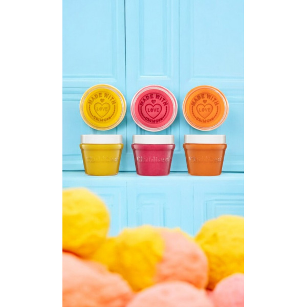 NATURALNA CIASTOLINA W SŁOICZKACH zestaw TRIO: żółty, różowy, pomarańczowy 3 x 125 ml ChildGen 3+