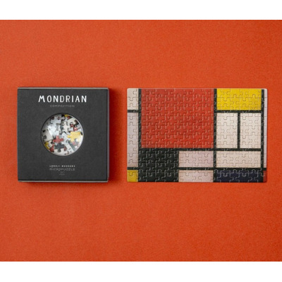 KOMPOZYCJA Mondrian puzzle tekturowe mikro 150 el. Composition Londji