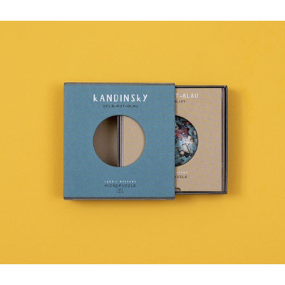 Gelb-Rot-Blau Kandinsky puzzle tekturowe mikro 150 el. Londji