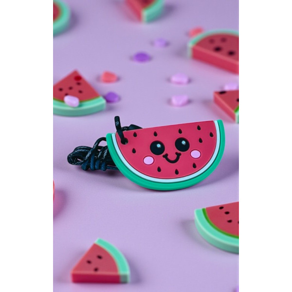 ARBUZ sensoryczny wisiorek silikonowy gryzak terapeutyczny antystresowy naszyjnik Jellystone 3+