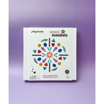 Mindful Mandala VIVID silikonowe elementy do zabaw sensorycznych Jellystone 3+