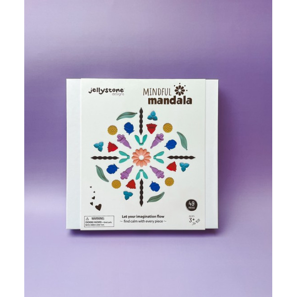 Mindful Mandala VIVID silikonowe elementy do zabaw sensorycznych Jellystone 3+
