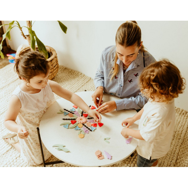 Mindful Mandala VIVID silikonowe elementy do zabaw sensorycznych Jellystone 3+