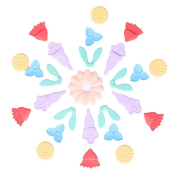 Mindful Mandala VIVID silikonowe elementy do zabaw sensorycznych Jellystone 3+