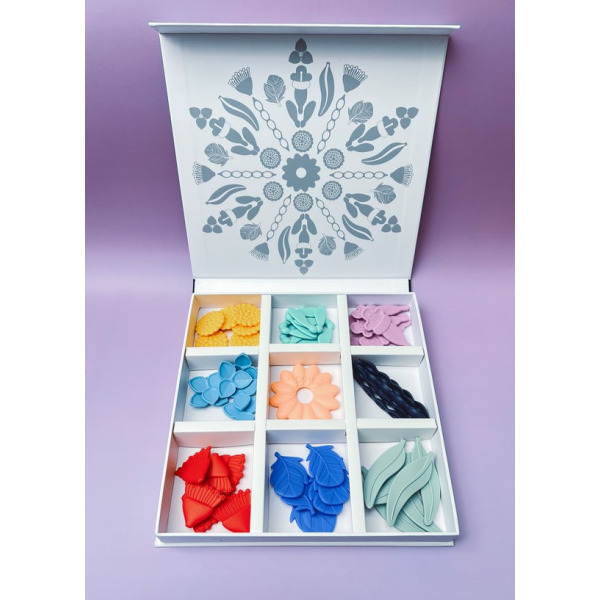 Mindful Mandala VIVID silikonowe elementy do zabaw sensorycznych Jellystone 3+