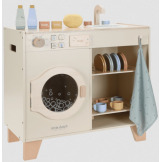 2 w 1 DREWNIANA PRALKA ZMYWARKA z akcesoriami edycja limitowana zabawa w dom i kuchnię FSC Little Dutch 3+