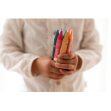 KREDKI WOSKOWE zestaw 8 kolorów Rosa & Friends Little Dutch 2+