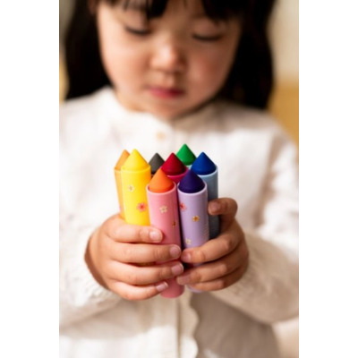 GRUBE MARKERY zestaw 8 kolorów Rosa & Friends Little Dutch 2+