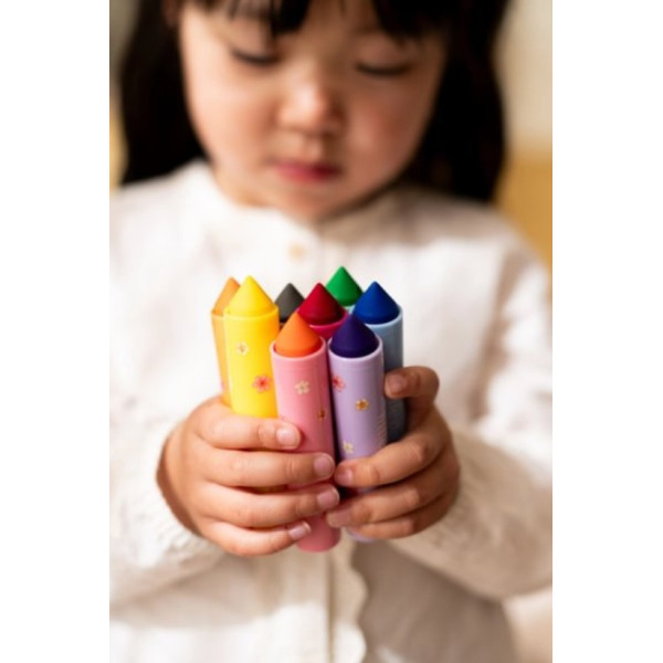 GRUBE MARKERY zestaw 8 kolorów Rosa & Friends Little Dutch 2+