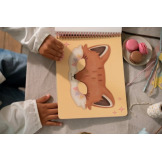 ZESZYT kreatywne wycinanki z nożyczkami Rosa & Friends Little Dutch 3+