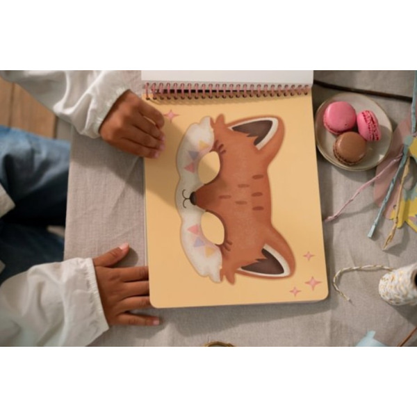 ZESZYT kreatywne wycinanki z nożyczkami Rosa & Friends Little Dutch 3+