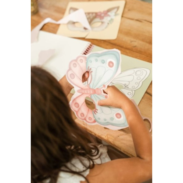 ZESZYT kreatywne wycinanki z nożyczkami Rosa & Friends Little Dutch 3+