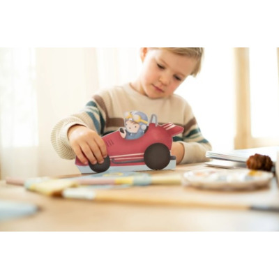 ZESZYT kreatywne wycinanki  z nożyczkami Jim & Friends Little Dutch 3+