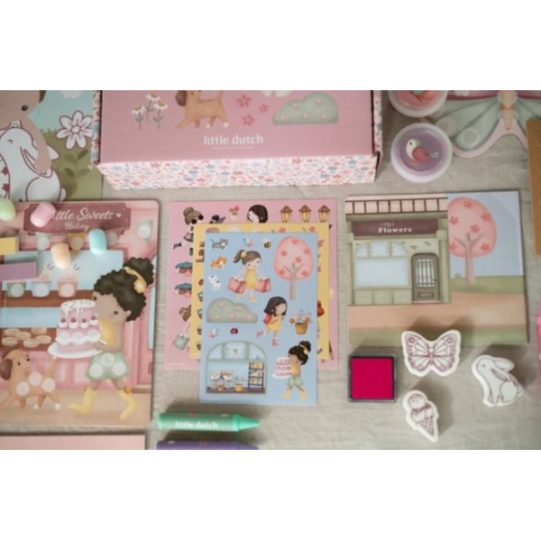 KREATYWNE PUDEŁKO XL zestaw aktywności Rosa & Friends Little Dutch 3+