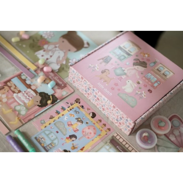 KREATYWNE PUDEŁKO XL zestaw aktywności Rosa & Friends Little Dutch 3+