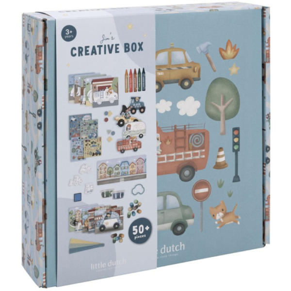 KREATYWNE PUDEŁKO XL zestaw aktywności Jim & Friends Little Dutch 3+