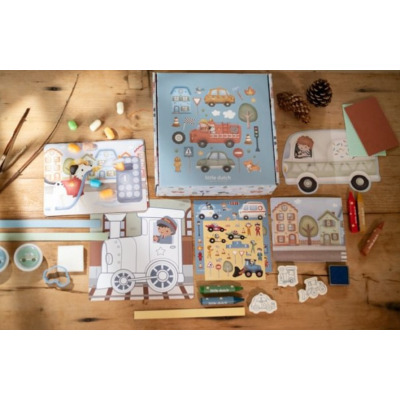 KREATYWNE PUDEŁKO XL zestaw aktywności Jim & Friends Little Dutch 3+