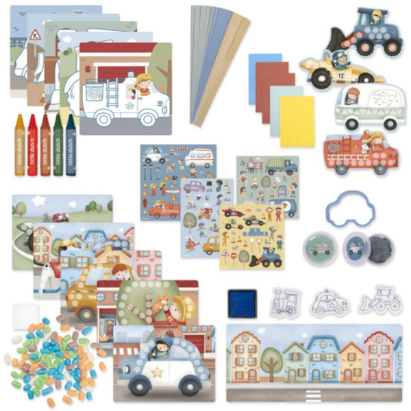 KREATYWNE PUDEŁKO XL zestaw aktywności Jim & Friends Little Dutch 3+