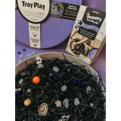 GALAKTYKA wkład do tacki sensorycznej Play Tray silikonowe elementy do zabaw sensorycznych Jellystone 3+