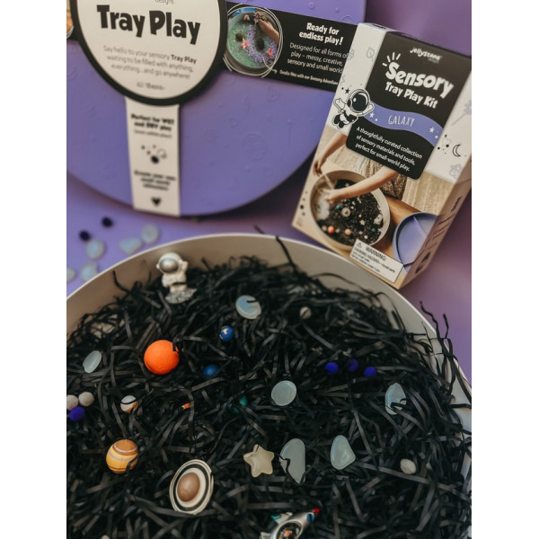GALAKTYKA wkład do tacki sensorycznej Play Tray silikonowe elementy do zabaw sensorycznych Jellystone 3+