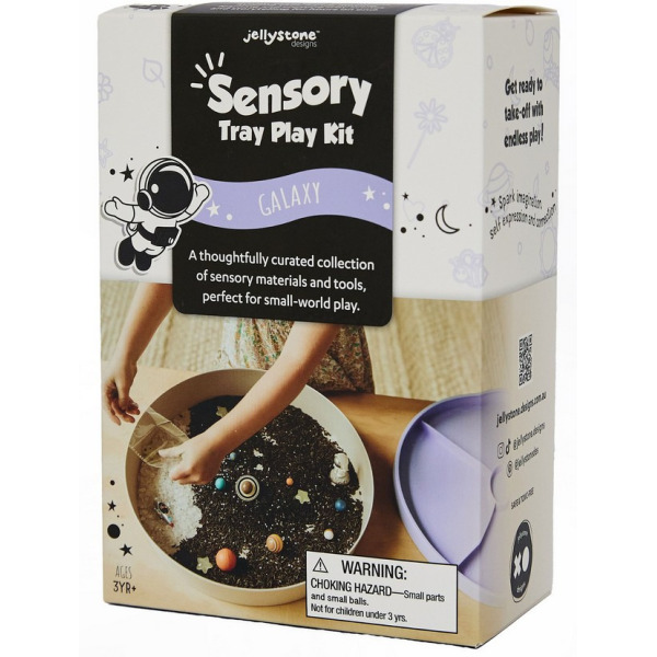 GALAKTYKA wkład do tacki sensorycznej Play Tray silikonowe elementy do zabaw sensorycznych Jellystone 3+