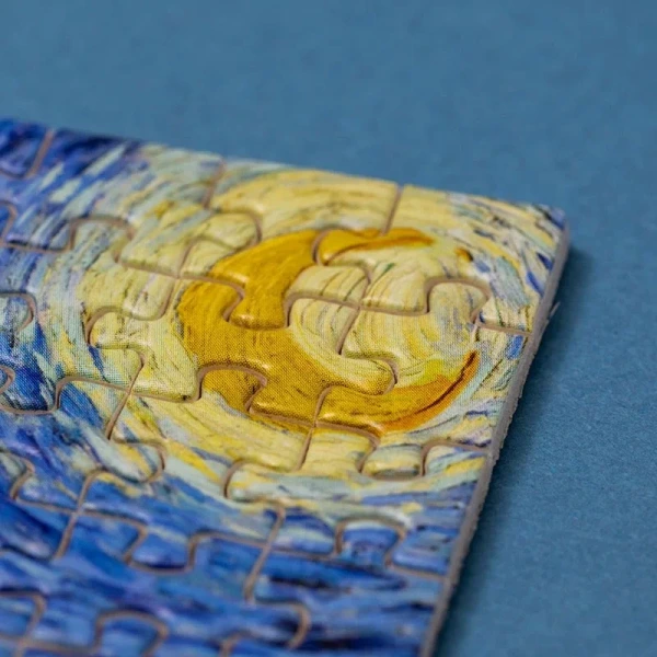 GWIAŹDZISTA NOC Van Gogh puzzle tekturowe mikro 150 el. Starry Night Londji